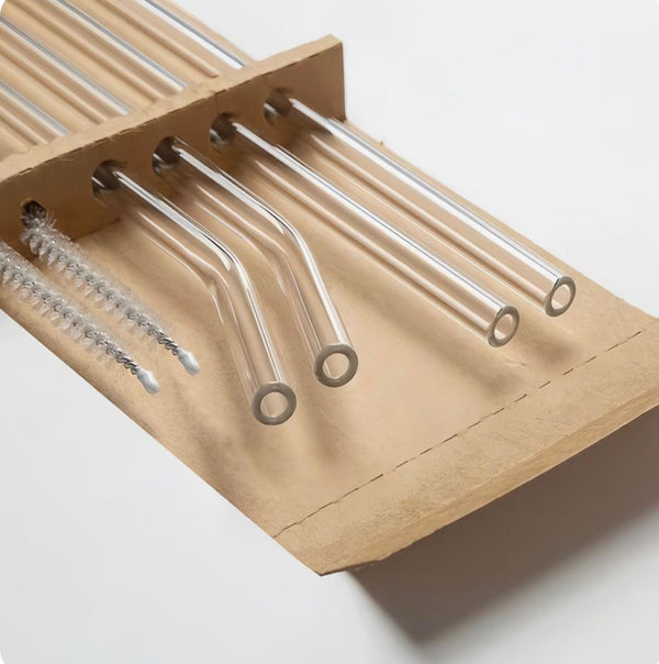 Eco-Friendly Glass Straws Set