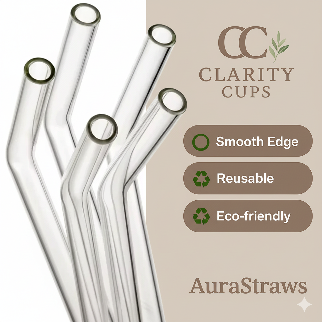 Lifetime Supply Eco Glass Straws