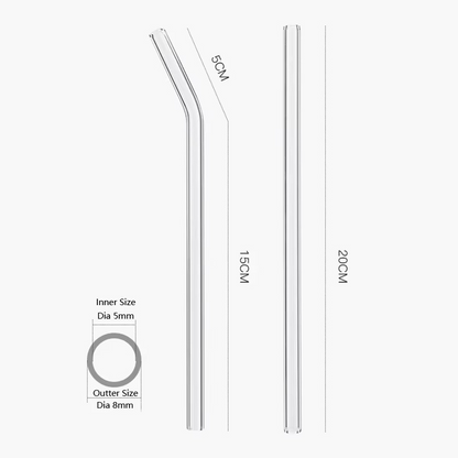 Lifetime Supply Eco Glass Straws