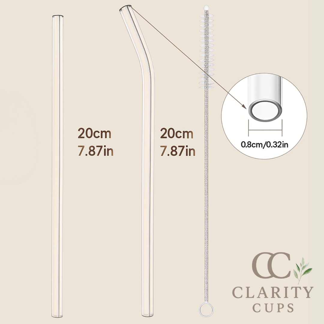 Lifetime Supply Eco Glass Straws