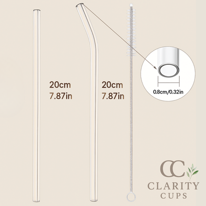 Lifetime Supply Eco Glass Straws