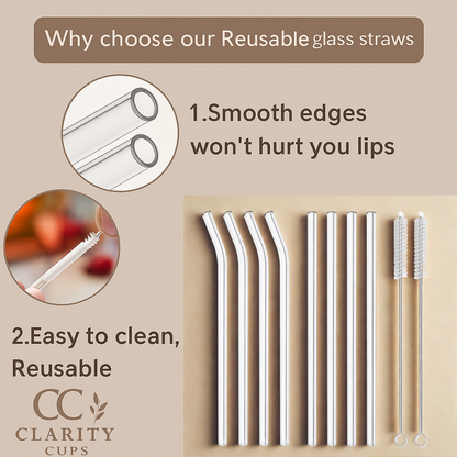 Lifetime Supply Eco Glass Straws